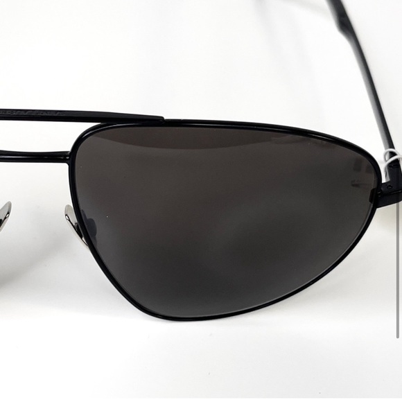 SAINT LAURENT Classic Aviator Sunglasses NEW 60mm Black Polarized main image 4